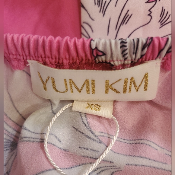 Yumi Kim Eastern Garden Pink Off The Shoulder Romper, Size XS, NWT - Picture 9 of 11